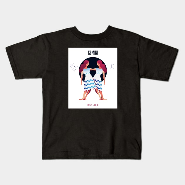 Gemini Kids T-Shirt by jamesboast